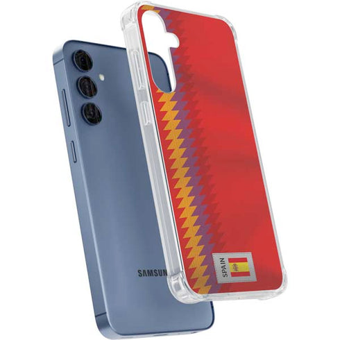 Spain Soccer Flag Galaxy S24 Clear Case